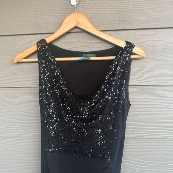 Ralph Lauren sequin evening gown - Picture 3 of 8